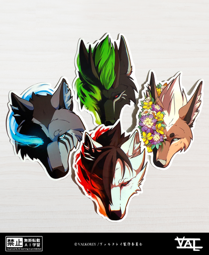VALKOREY Characters | XL Sticker Set