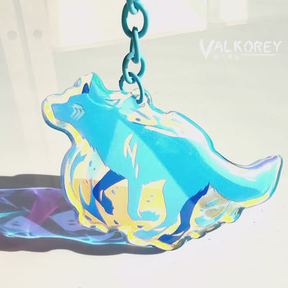 VALKOREY Blue Wolf Deli | Keychain