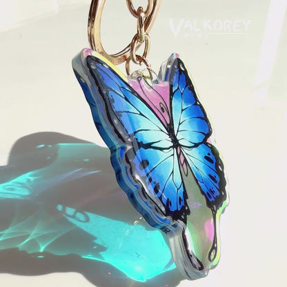 VALKOREY Gold & Blue Butterfly | Keychain